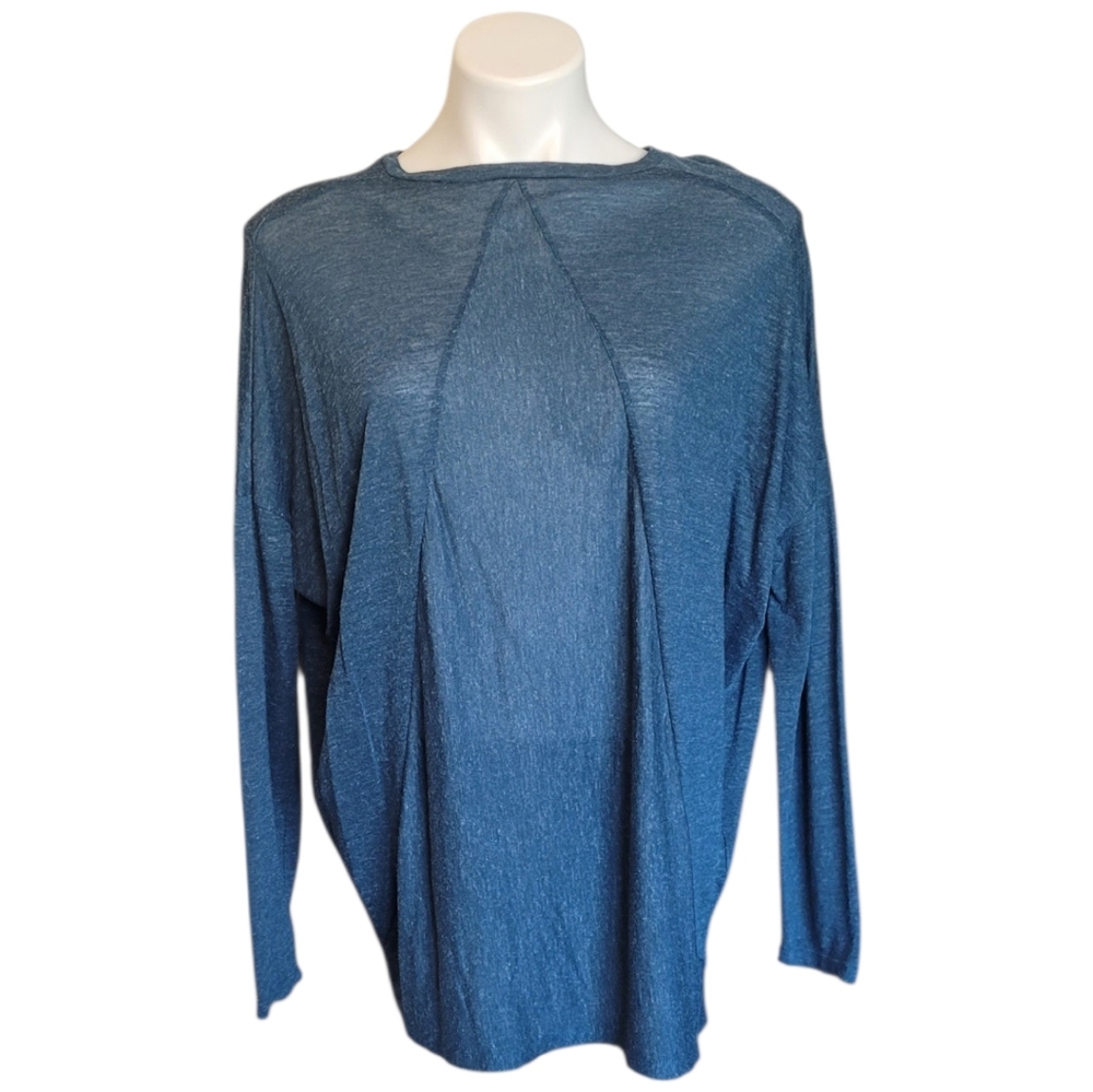 Old Navy Womens Medium Long Sleeve Blue Top